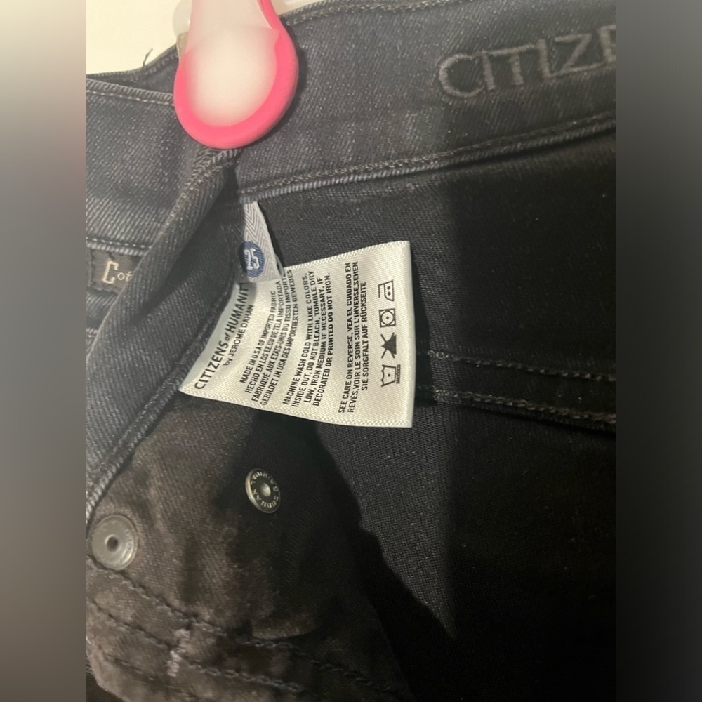 Citizens of Humanity Rocket Skinny High Rise Distressed Jean Porter Ashy Black - Picture 3 of 9